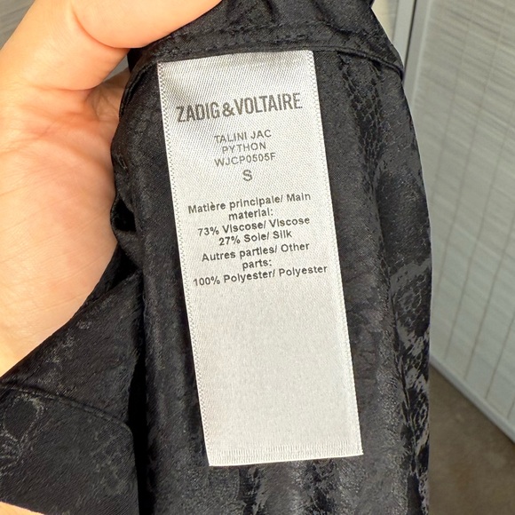 Zadig & Voltaire Talini Jac Python Shirt - Picture 8 of 9